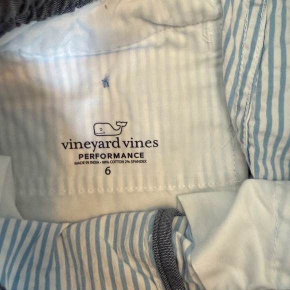 Vineyard Vines Performance Boys Shorts | Blue & White Stripe | Size 6 | NWOT - Picture 3 of 3